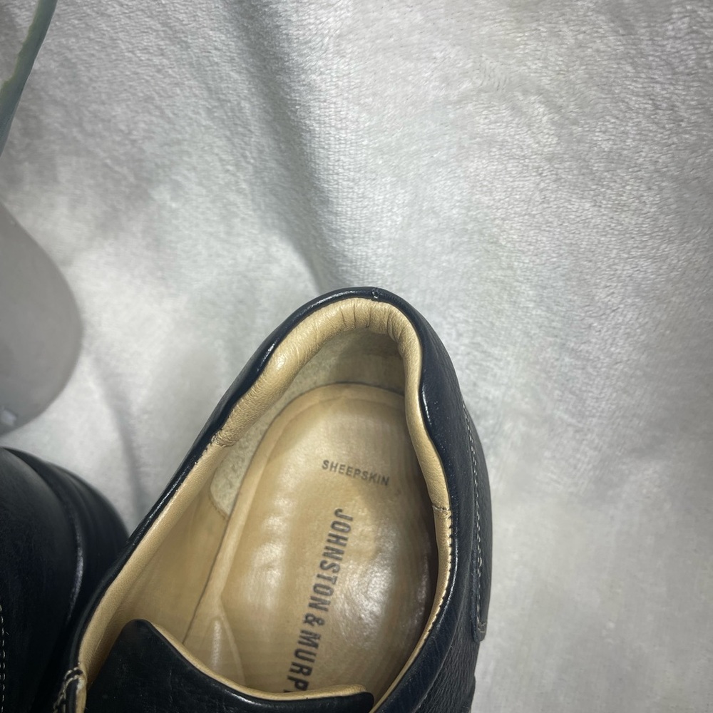 Men's Black Leather Shoes - Picture 2 of 6